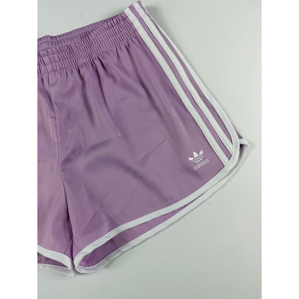NEW Adidas Originals Women’s Orchid Purple Sprinter Shorts Trefoil Medium - Picture 3 of 7